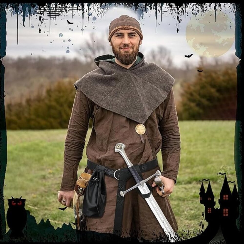 Medieval Knight Waist Belt Renaissance Belts for Viking Cosplay Costume